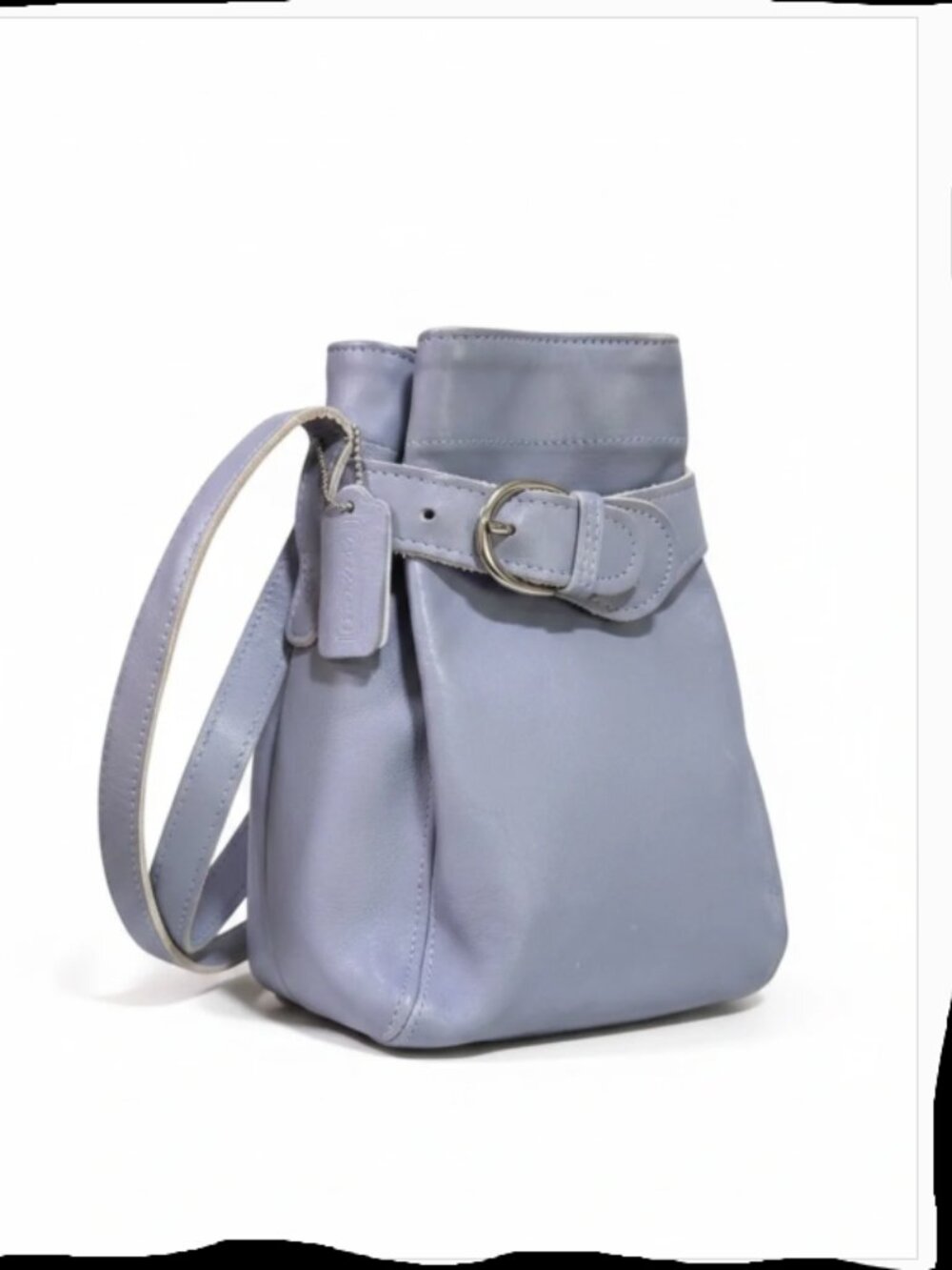 Vintage 1997 Coach Style 4156 (Periwinkle/Lilac Glove‑Tanned Leather)